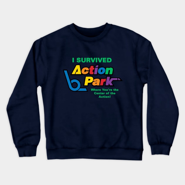 Action Park Survivor Crewneck Sweatshirt by PlatinumBastard